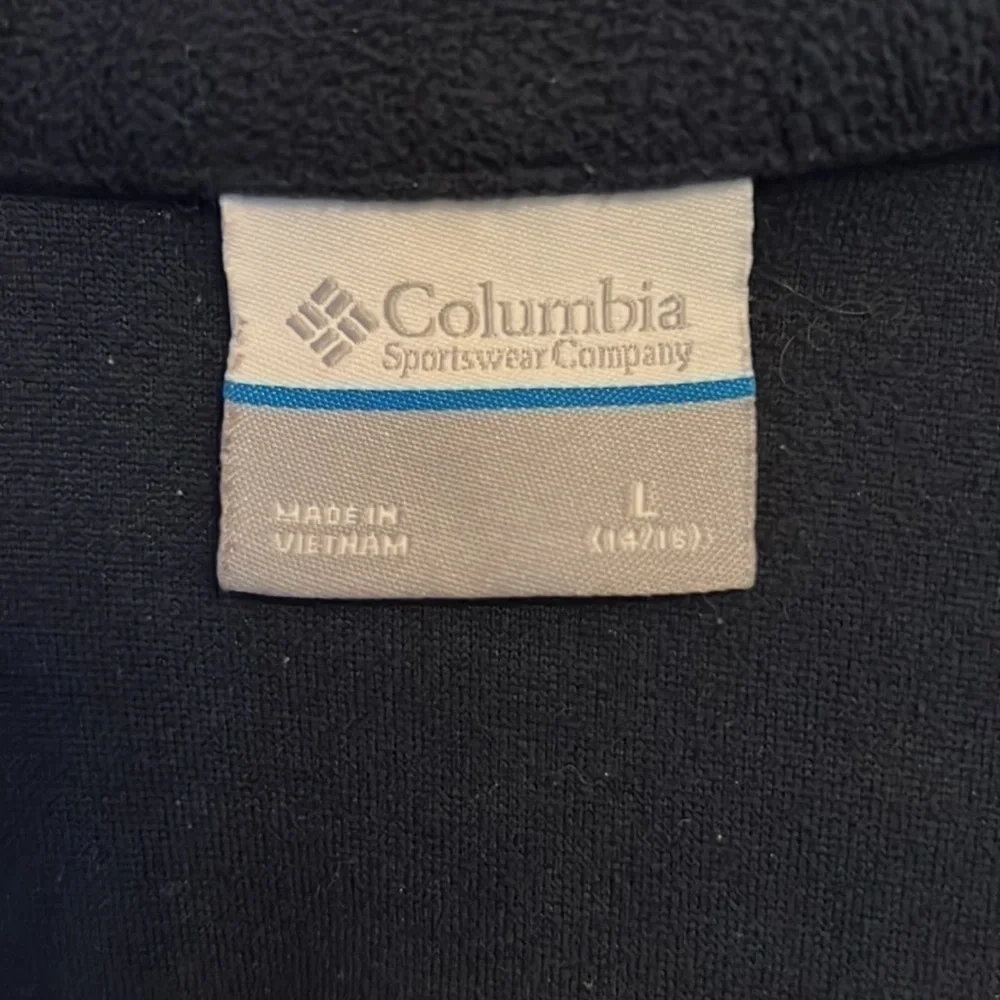 𝅺Columbia  Unisexual pullover fleece with zipper neck Large